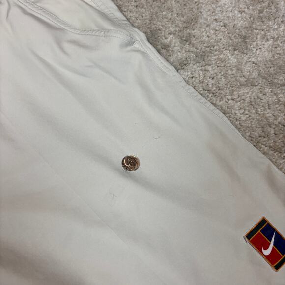 VTG 90s Nike Tennis Shorts Court Classic Patch Men's M Pleated Agassi Sampras - Picture 11 of 15